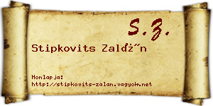 Stipkovits Zalán névjegykártya